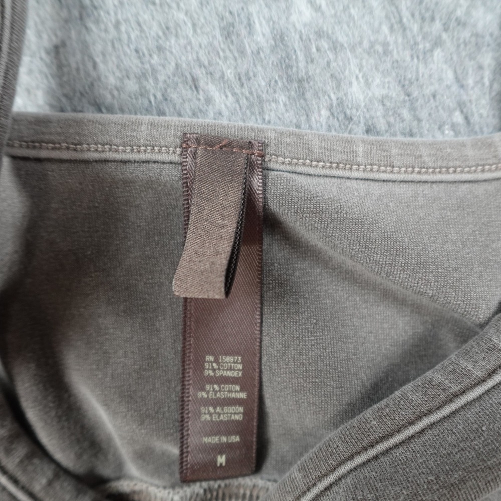 SKIMS Bra Women Medium Brown Cotton Jersey Scoop Neck Bralette Loungewear Top - Picture 2 of 8